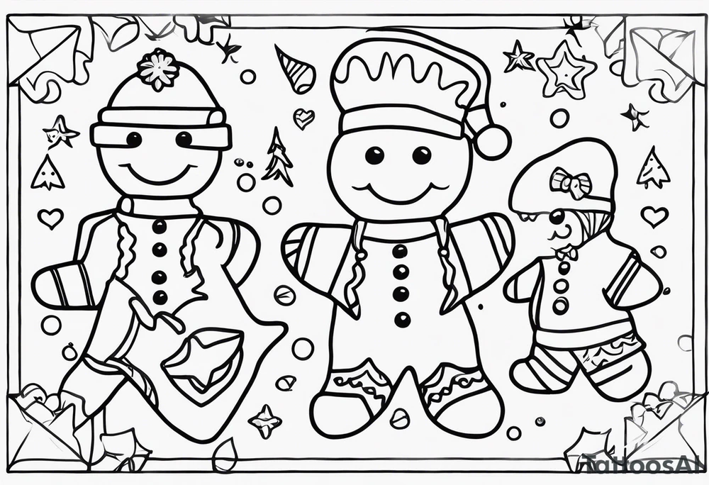 GINGERBREAD MEN tattoo idea