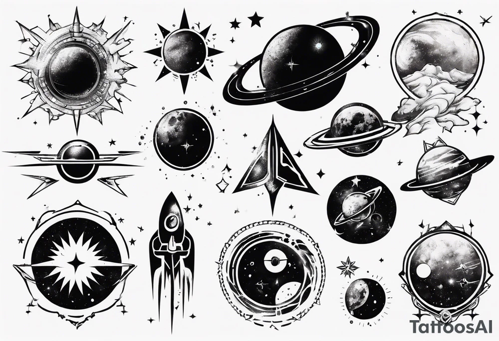Space tattoo idea