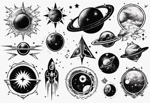 Space tattoo idea