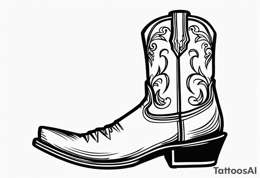 COWBOY BOOT tattoo idea