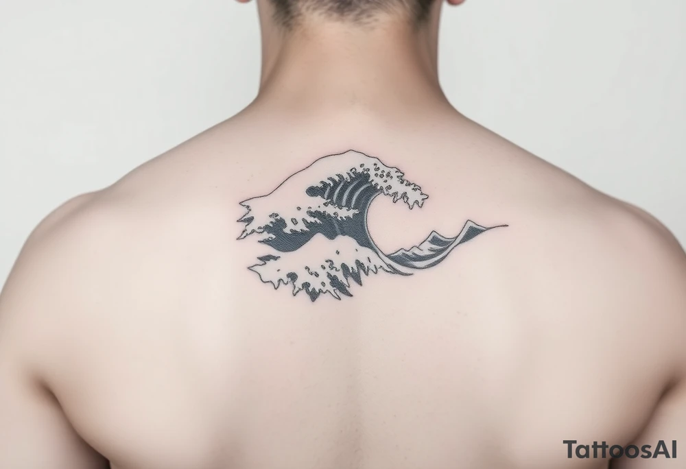 Roaming waves tattoo idea