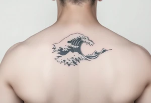 Roaming waves tattoo idea
