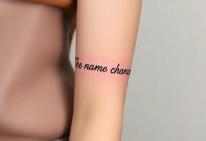 The name chance tattoo idea