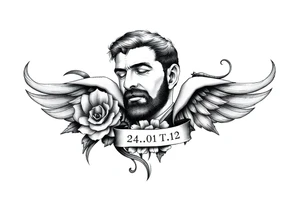 Memorial brother Dennis 24-01-12 tattoo idea
