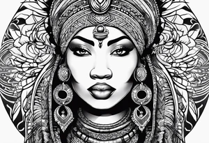 Mami wata african tattoo idea