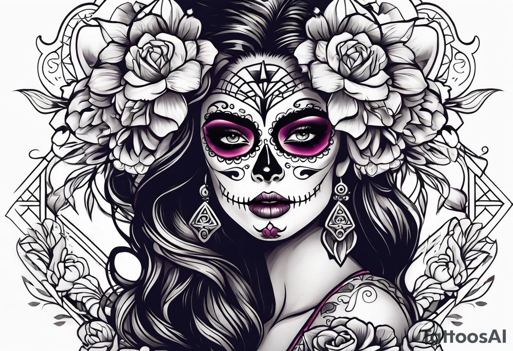 Dia de los muertes tattoo idea
