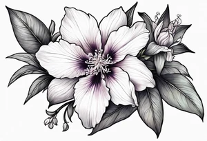 larkspur flower tattoo idea