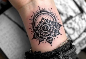 mt everest mandala tattoo idea