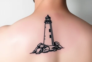 Lighthouse with light tattoo idea