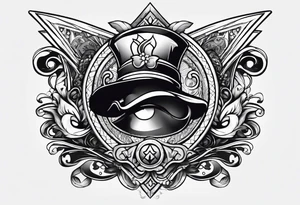 forearm for men and money with ace card tattoo idea