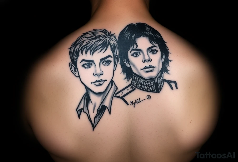 Peter Pan and
 Michael Jackson. tattoo idea