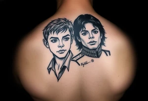 Peter Pan and
 Michael Jackson. tattoo idea