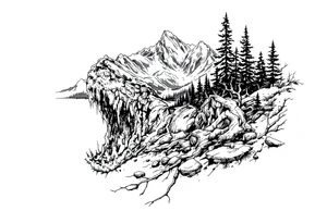 lake tahoe tattoo idea