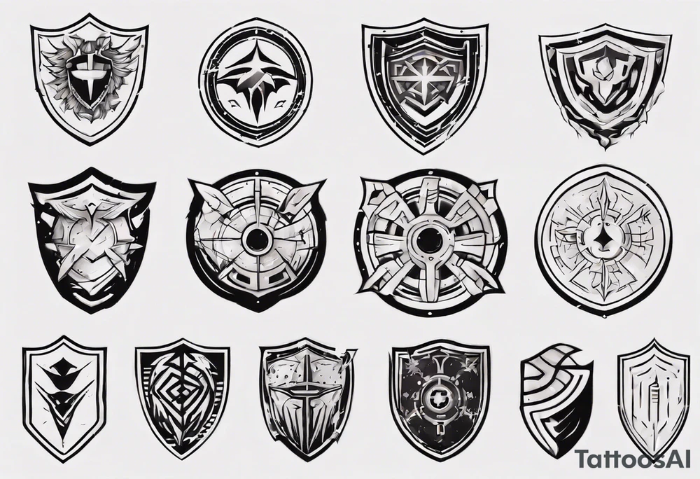 Shield tattoo idea