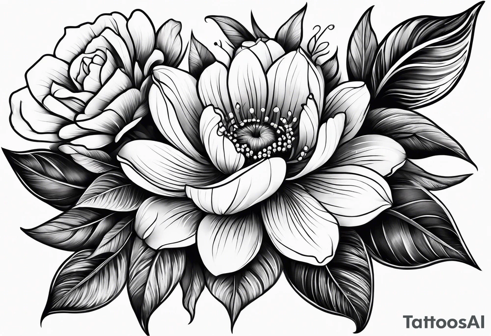Flowers tattoo idea