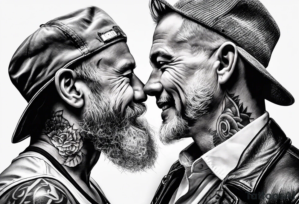 Father and son tattoo idea