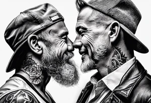 Father and son tattoo idea