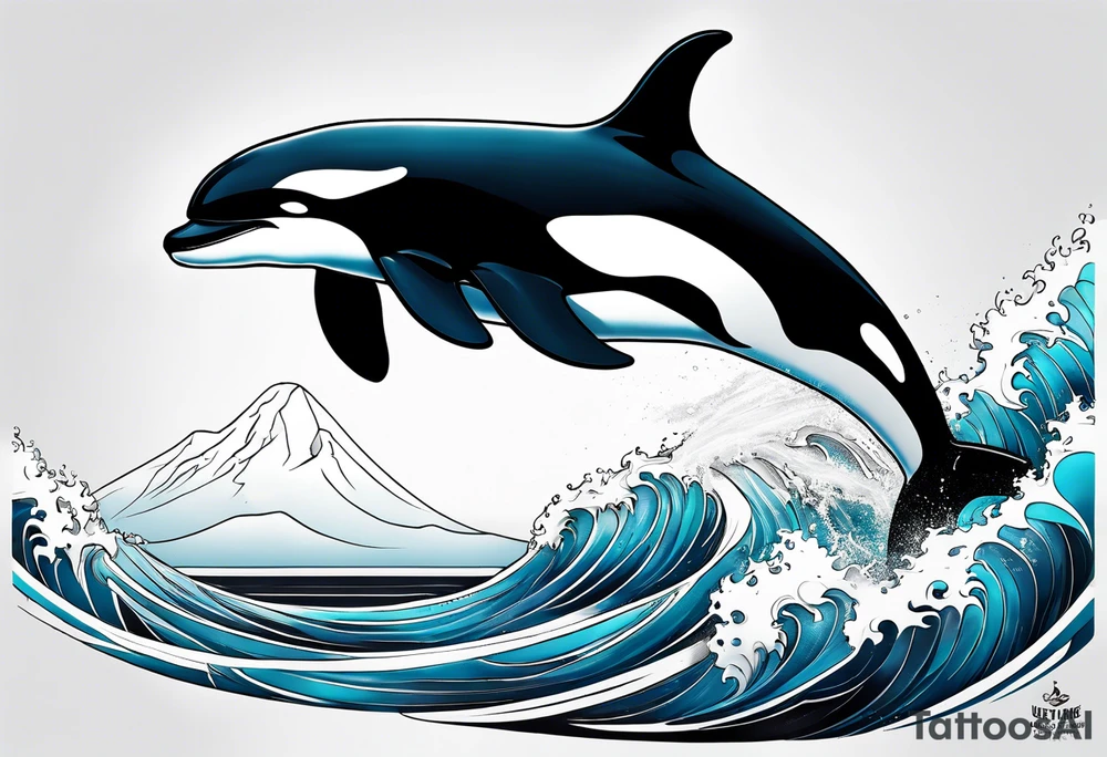 killer whale tattoo idea