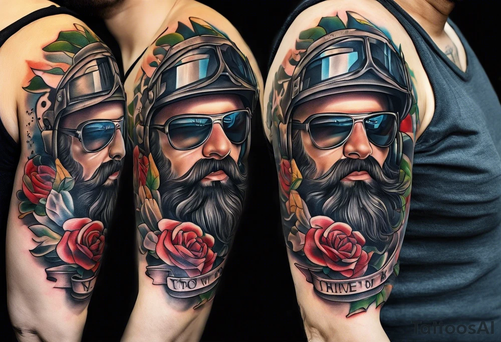 beautiful text tattoo for military fathers tattoo idea