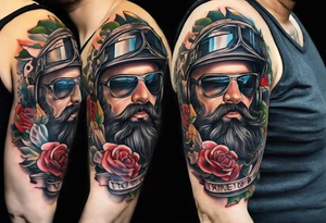 beautiful text tattoo for military fathers tattoo idea