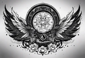 tattoo that resembles power. a combination of suffering and overcoming obstacles to become the best version of yourself. tattoo idea