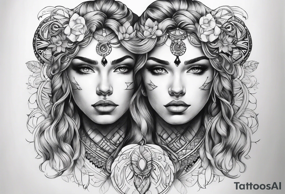 Gemini tattoo idea