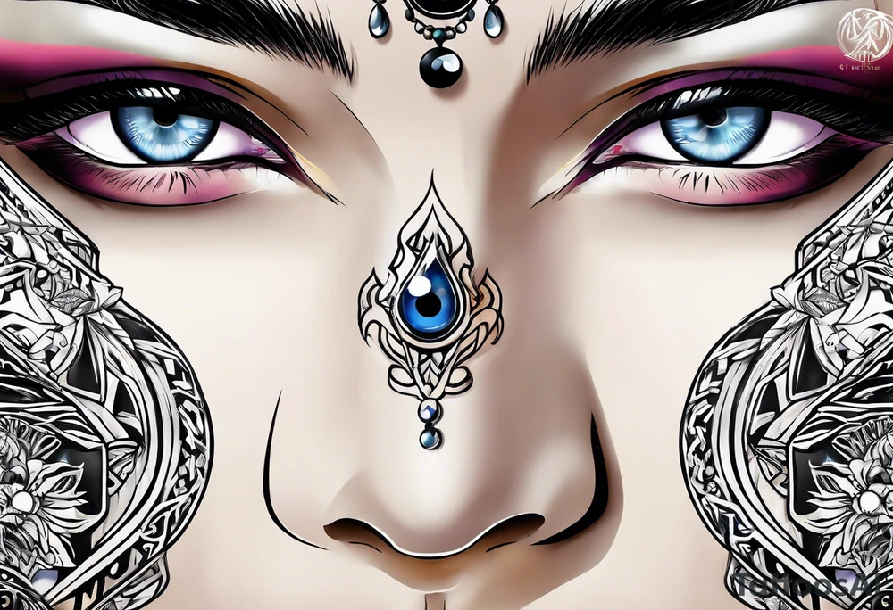 Byakugan eyes tattoo idea