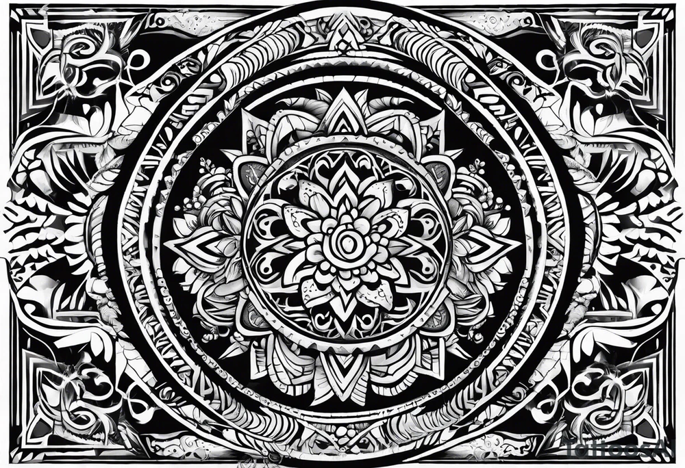 Sonoran mexican tribal tattoo idea