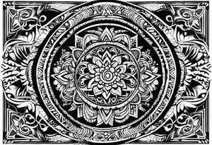 Sonoran mexican tribal tattoo idea