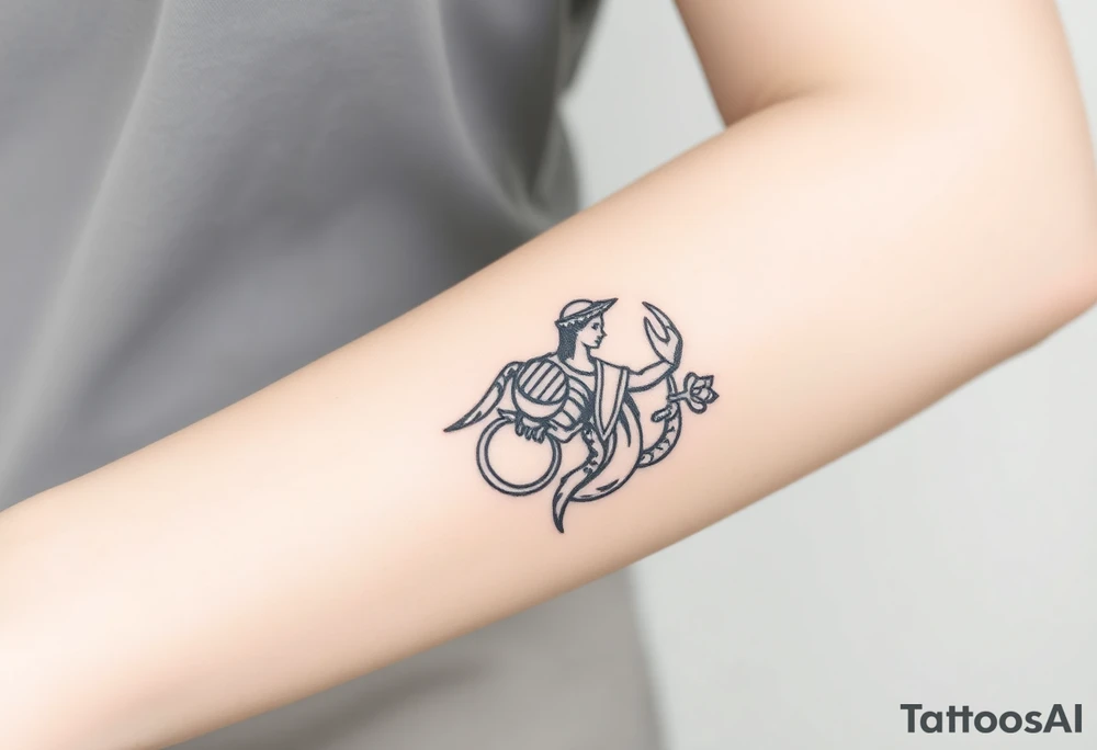 Scorpio,The hierophant high priestess, empress, emperor, queen of ace, queen of cups, Ace of pentacles tattoo idea