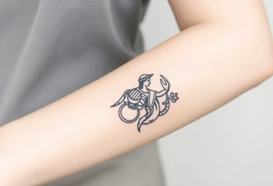 Scorpio,The hierophant high priestess, empress, emperor, queen of ace, queen of cups, Ace of pentacles tattoo idea