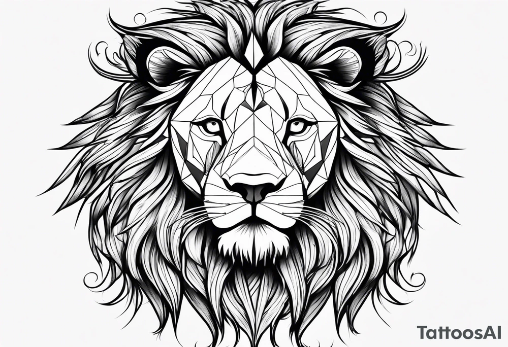 Lion with dreads tattoo idea