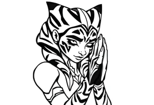 Ahsoka praying tattoo idea