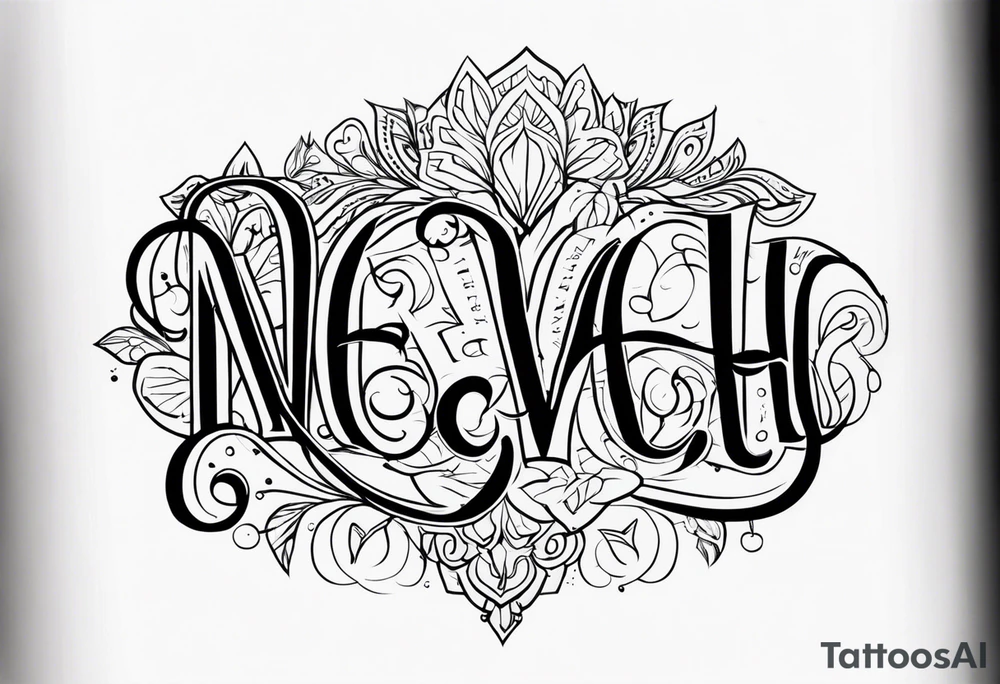 Nevaeh tattoo idea
