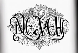 Nevaeh tattoo idea