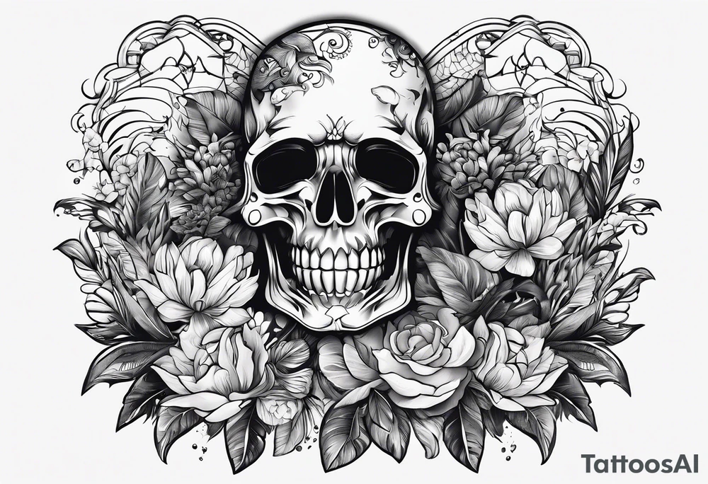 Arma na cabeça, quando atira, a cabeça ecplode em borboletas tattoo idea