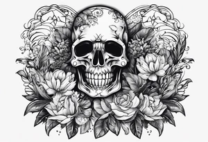 Arma na cabeça, quando atira, a cabeça ecplode em borboletas tattoo idea