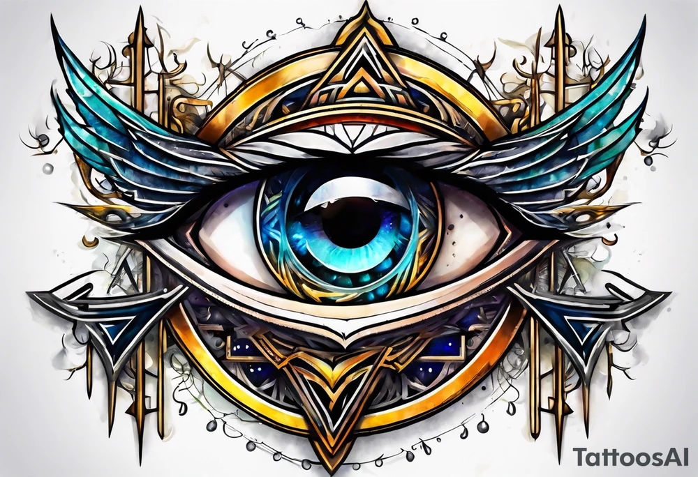 cybersigil eye tattoo idea