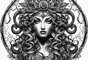 Medusa looking into you tattoo idea