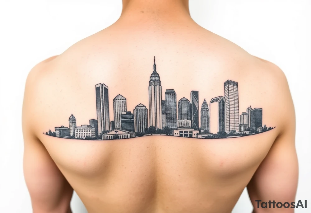 Atlanta skyline tattoo idea
