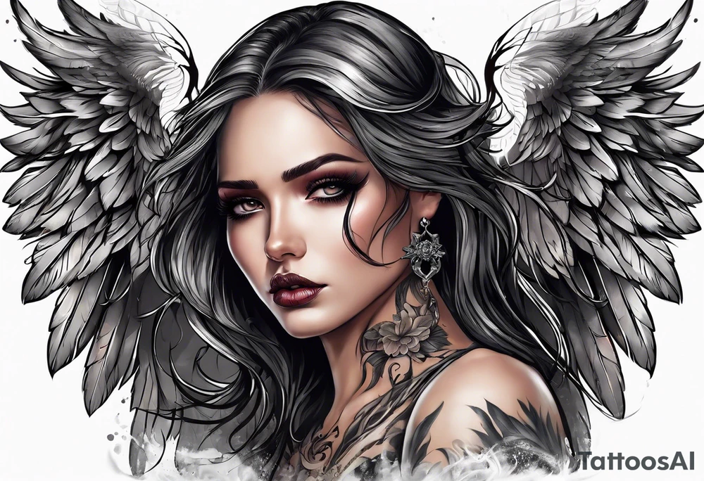 angel of death tattoo idea
