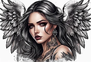 angel of death tattoo idea