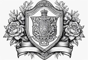 Collins family crest chest tattoo tattoo idea