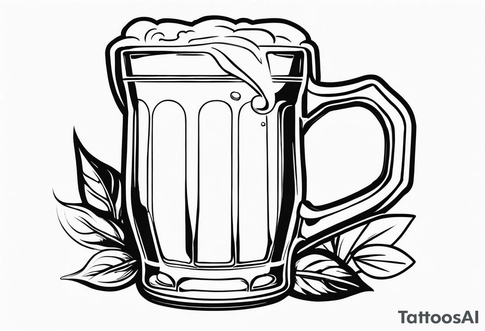 BEER CUP tattoo idea