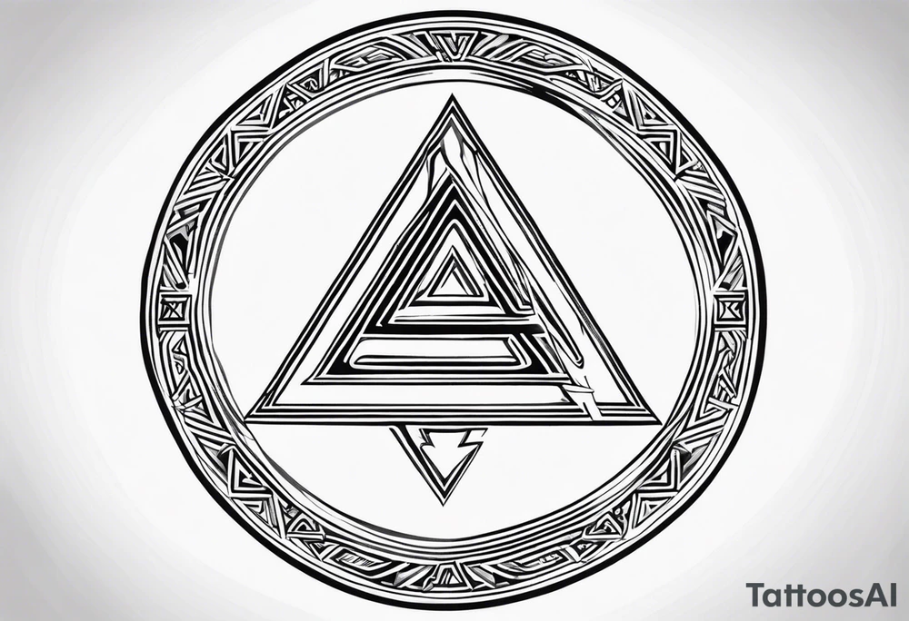 Valhalla sword shield valknut shield tattoo idea
