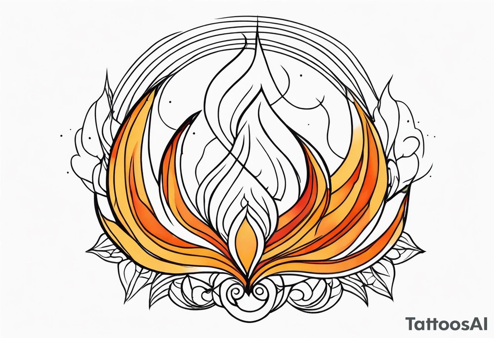 gentle fire tattoo idea
