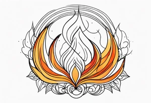 gentle fire tattoo idea