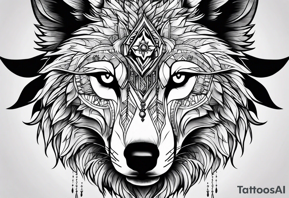 Wolf eyes tattoo idea