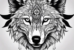 Wolf eyes tattoo idea