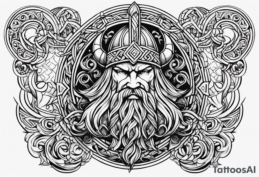 Viking ornament tattoo idea